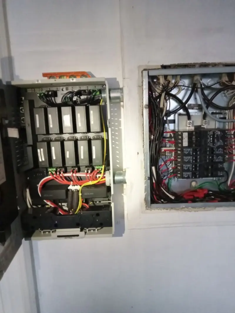 Electrical panel upgrade completed for Security Camera Wiring in Valdosta